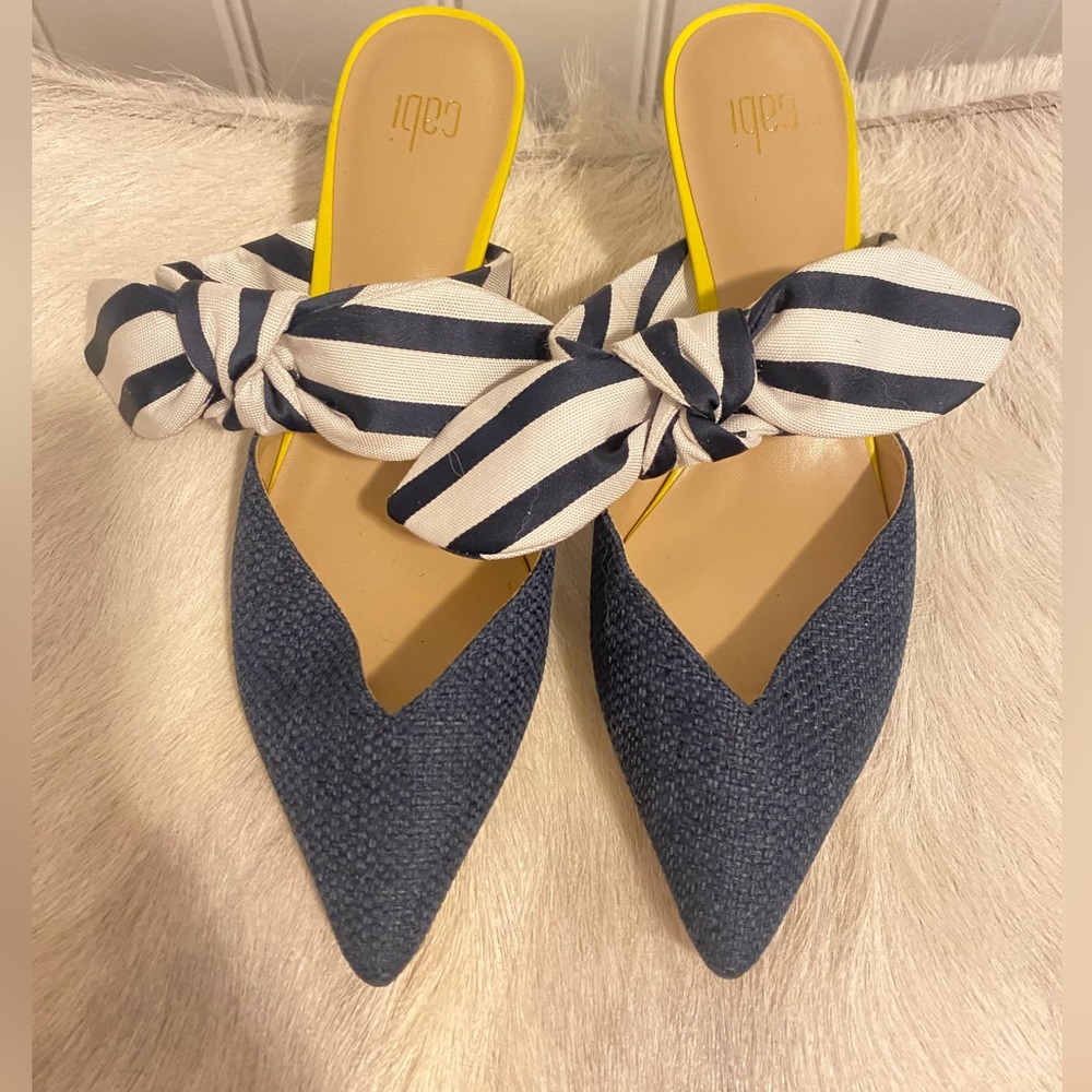 Cabi slip on bow heels